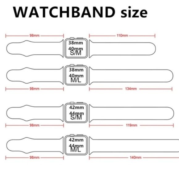 NEW BAND WineRed Sport Silicone For Apple Watch - Picture 4 of 4